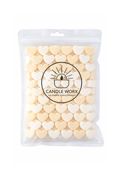 140g Mini Heart Wax Melts - Fragrance: Vanilla