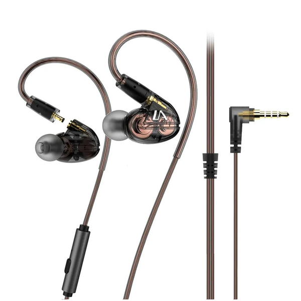 Lafitear LT1 Dual Dynamic - In-Ear Monitor Earphones with HD Mic