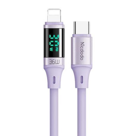 Mcdodo Lightning Digital Watt Display Charging Cable for Apple