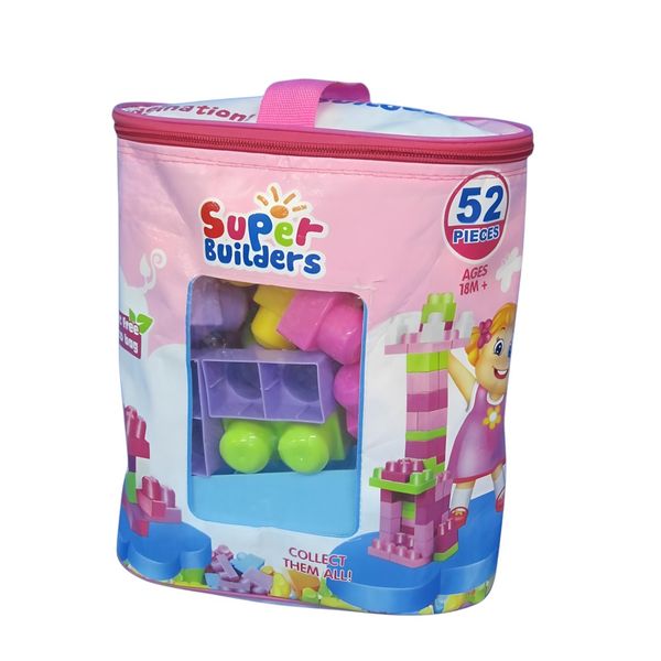 Large Building Blocks Set With Carry Bag - Toddler Learning Toy - 86 pieces