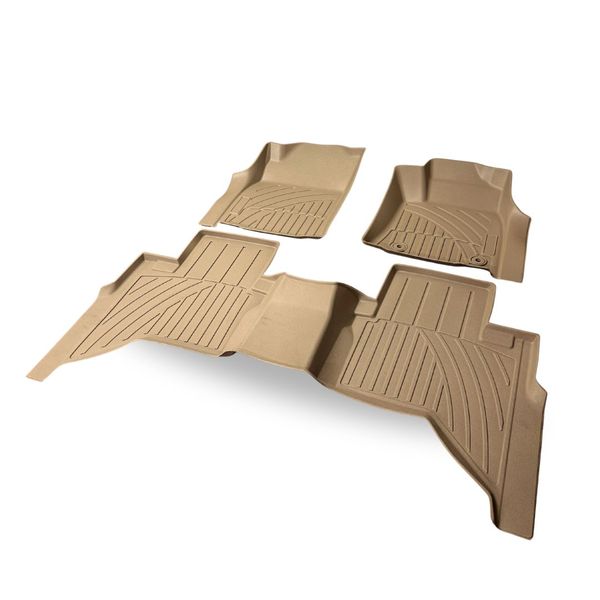 Compatible with Toyota Hilux Revo (Automatic) 3Pce Bakkie Mat Set 2016Beige