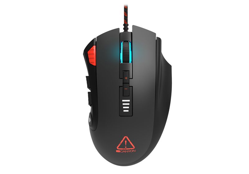 Canyon Merkava Gaming Mouse 12 Programmable Buttons Ultra Weave USB RGB