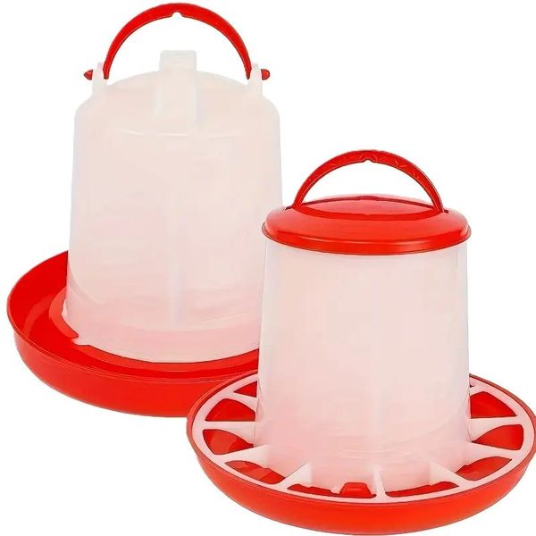 6L Poultry Waterer &amp; 5kg Poultry Feeder Set