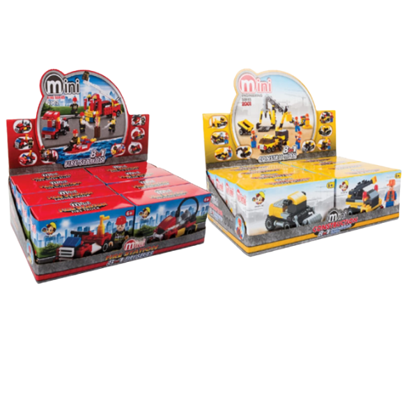 Mini Fire Truck And Tractor Building Blocks