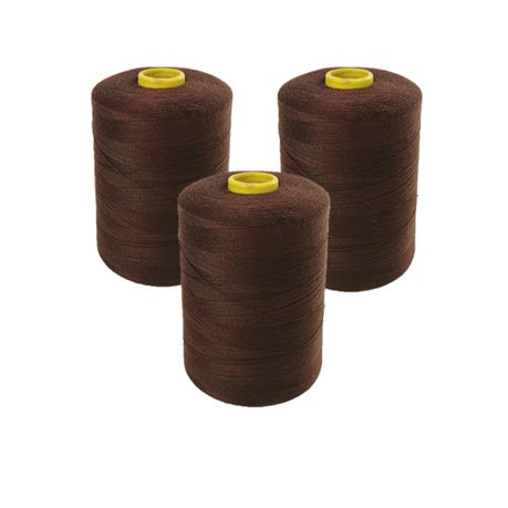 3 x Home Mart Poly-Cotton Sewing Thread Reel Cord String Cotton