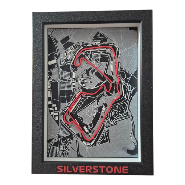 Topographic F1 Racetrack - Silverstone