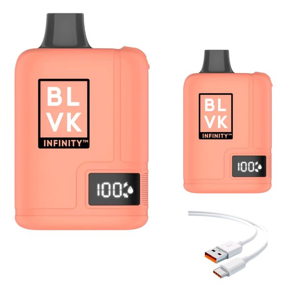 BLVK Infinity 100k Puffs-Peach Grape Cherry+DiscoVape Charging Cable (2)