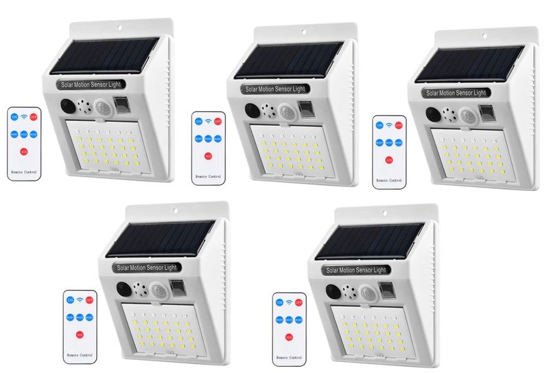 BK Solar Remote Controlled Outdoor Light With Alarm - 2 Pack - BK666