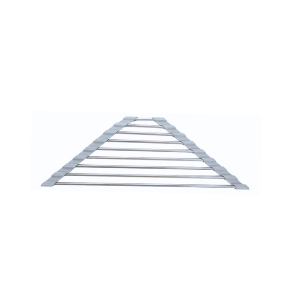Bestby - Foldable Over Sink Dish Drying Rack Stainless Steel Drain Rack