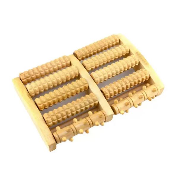 Wooden Dual Roller Foot Massager