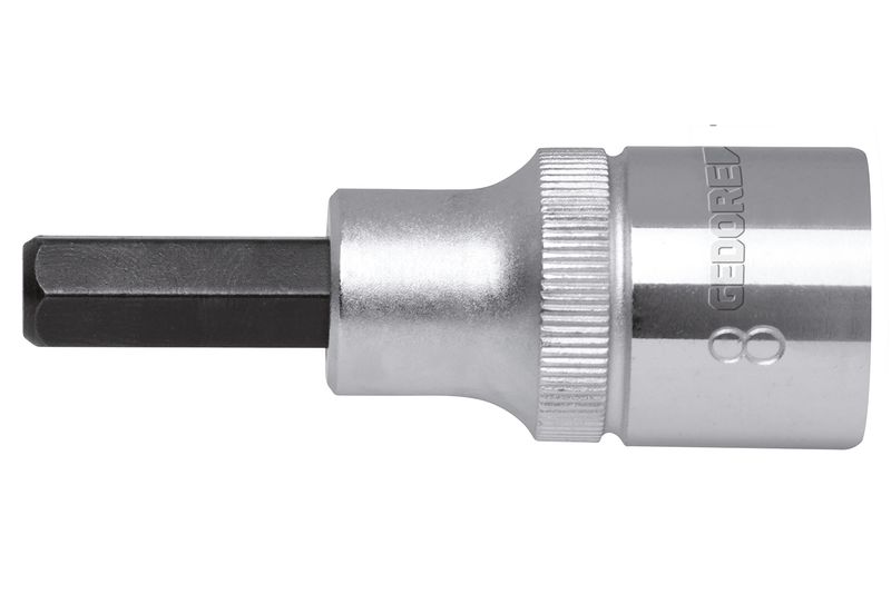 Gedore Red Socket Screwdriver Bit1/2 Inch 6mm Long 55mm