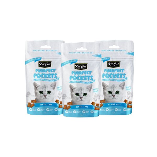 Kit Cat - Purrfect Pockets Dental Care (3 x 60g)