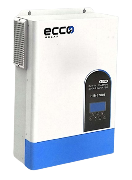 ECCO 6.2KW 48V Off Non-Parallel Pure Sine Wave Hybrid Inverter - HIN6200S
