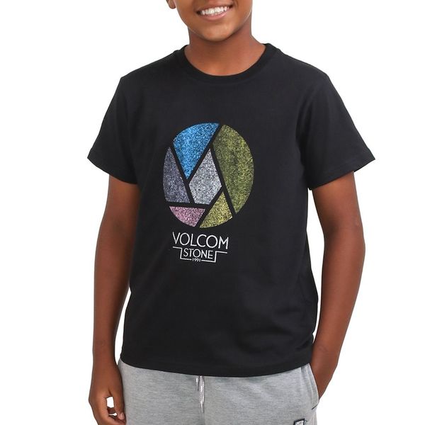 Volcom-Aperture Boys Ss Tee-Black