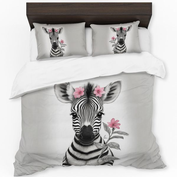 Floral Girl Zebra Baby By Nathan Pieterse
