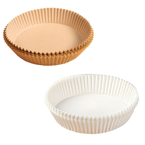 50 Brown &amp; 50 White - Non-Stick Air Fryer Liner Disposable Papers