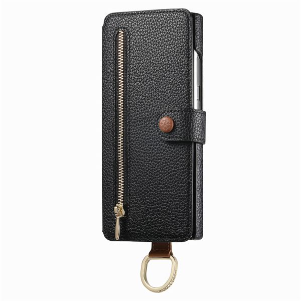Flip Wallet Wrist Strap Phone Case Compatible With Samsung Galaxy S20 Ultra