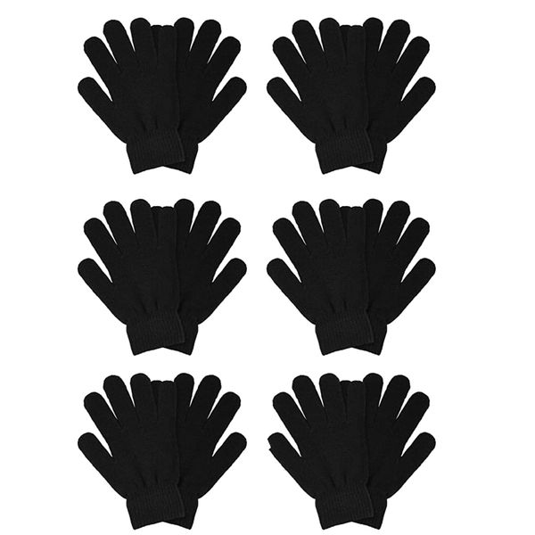 6 Pairs Winter Thermal Gloves for Women &amp; Men