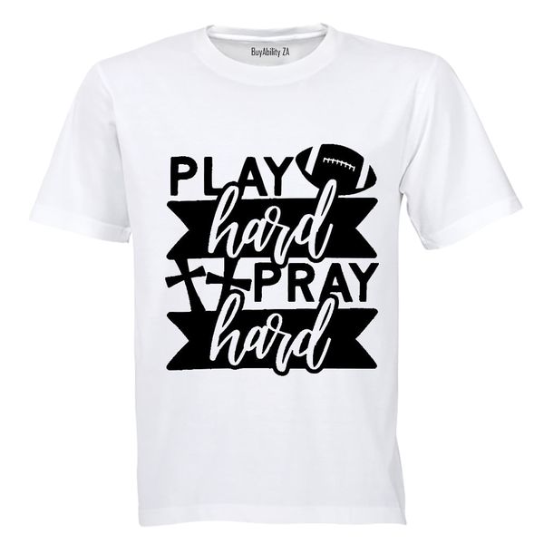 Pray Hard - Kids T-Shirt - White image
