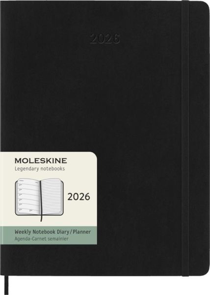 2026 12m Black Xlarge Wkly NTBK Soft