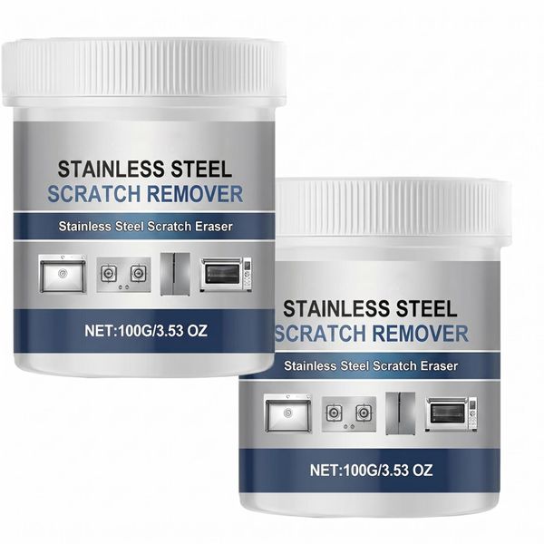 Stainless Steel Scratch Remover Paste 2 Pack