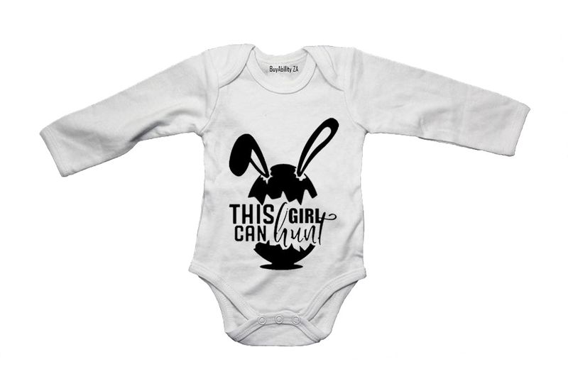 This Girl Can Hunt - Easter - Long Sleeve - Baby Grow