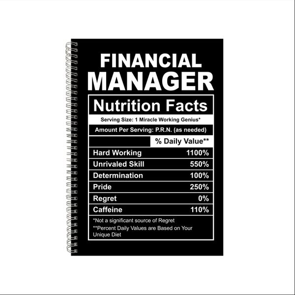 Financial Manager Notebook Finances Gift Idea, A4 Notepad 12