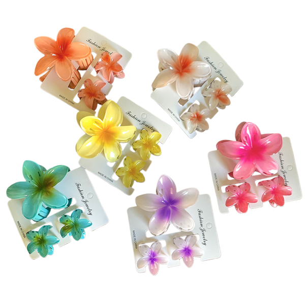 Egg Flower Temperament Hair Clip Set