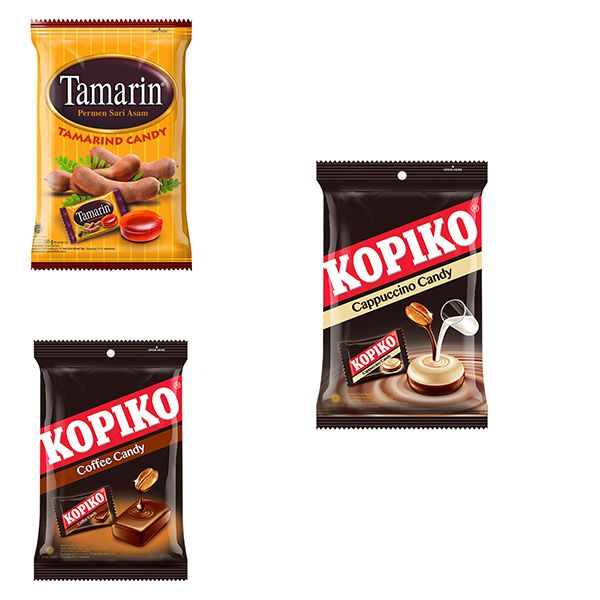 Kopiko Coffee(150g)Cappuccion(150g)Tamarin(135g) Candy 50Sweets X 6Pack2