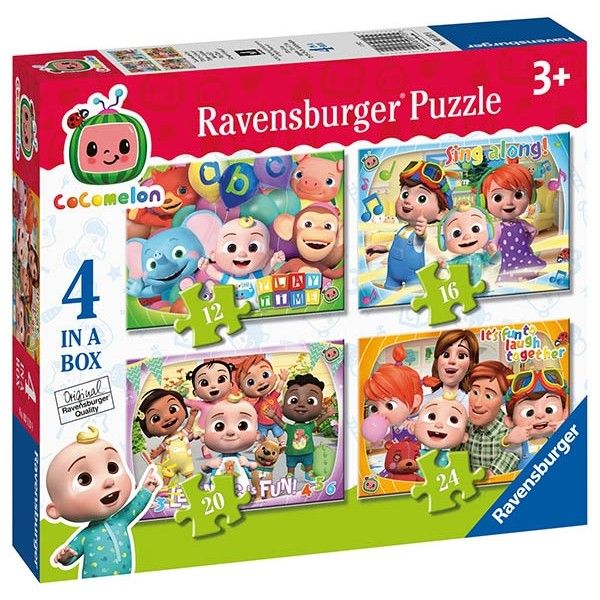 Cocomelon 4In1 Puzzle 12-16-20-24Pc