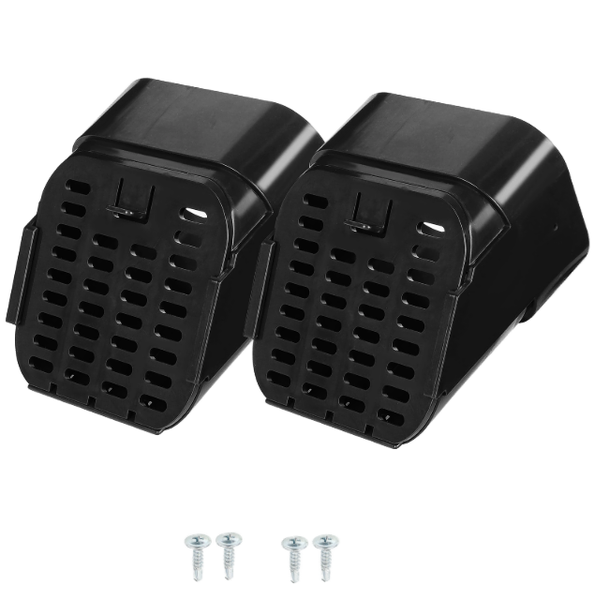 2pcs 3x4in Gutter Downspout Rat Guard Drain Pipe Protector