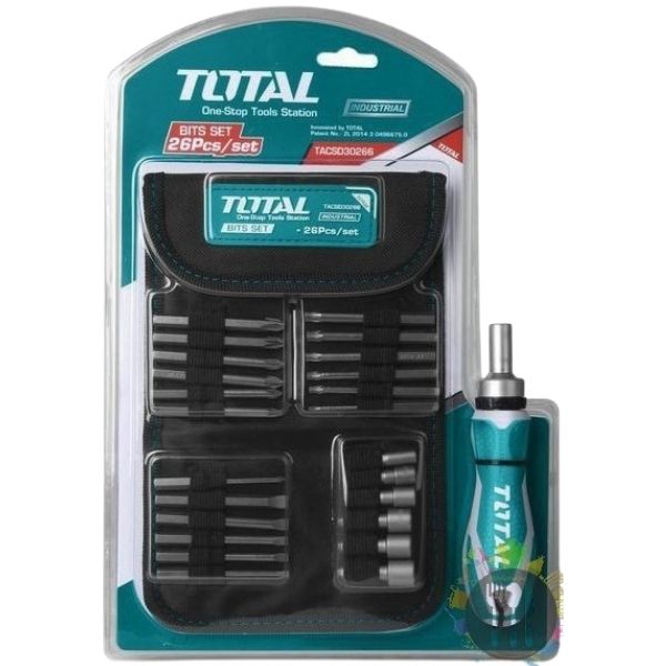Total - Screwdriver Bit Set - (26 Pieces)
