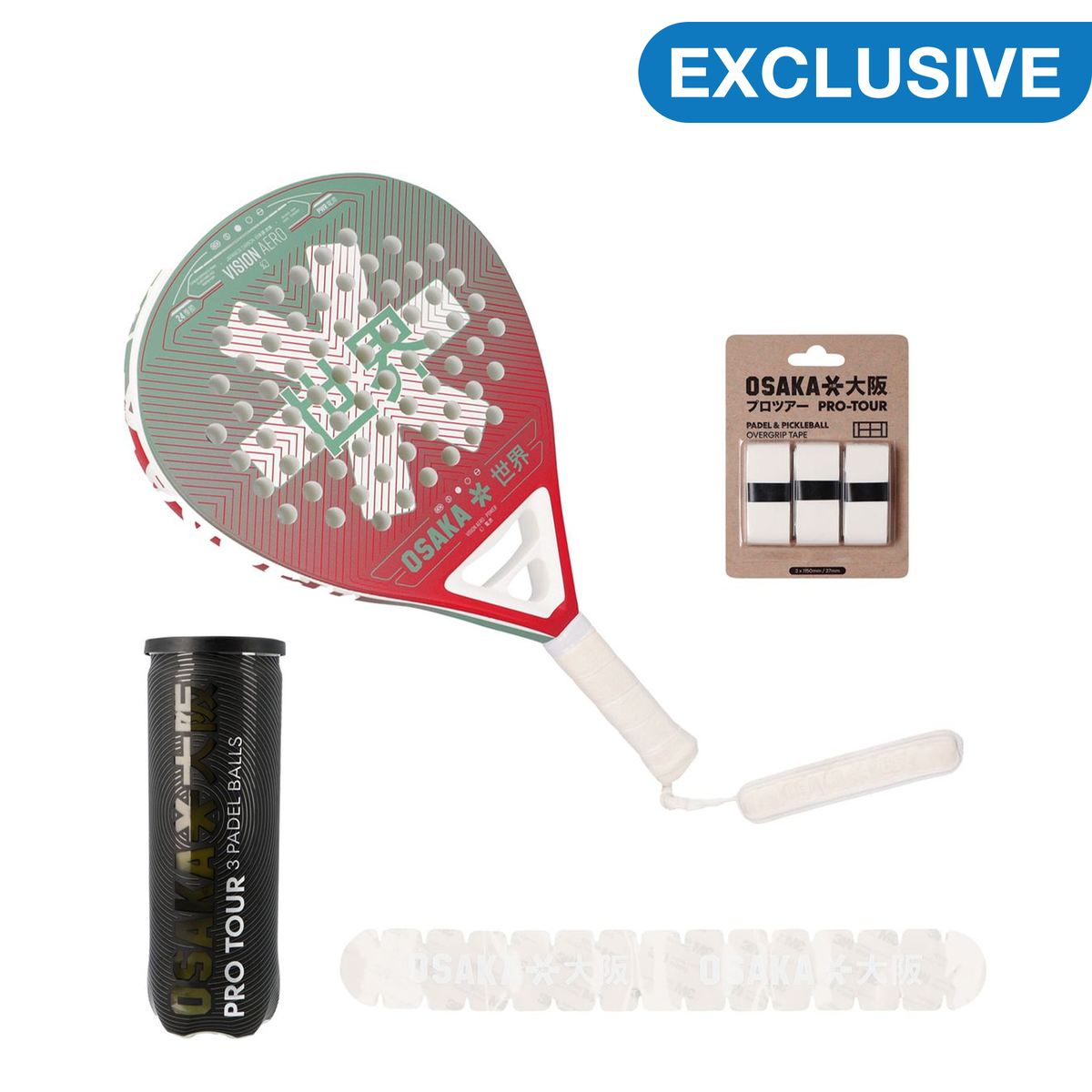 Osaka Padel Racket - Vision Aero Power Combo Set