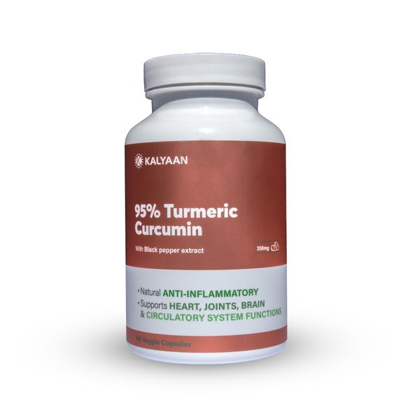 95% Turmeric Curcumin + Black Pepper / 60 Caps