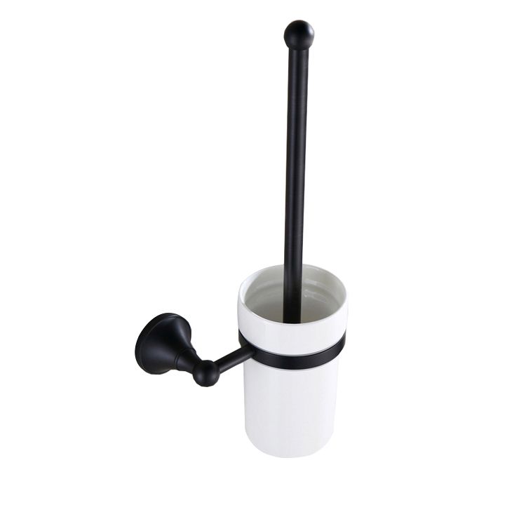 Trendy Taps Premium Blackened Brass and White/Wall Mounted Toilet Brush