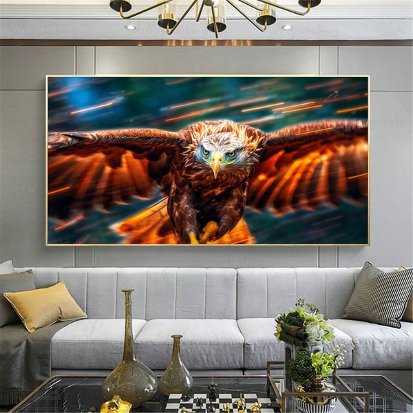 Canvas Wall Art - Eagle,Strike of the Hunter - 0676