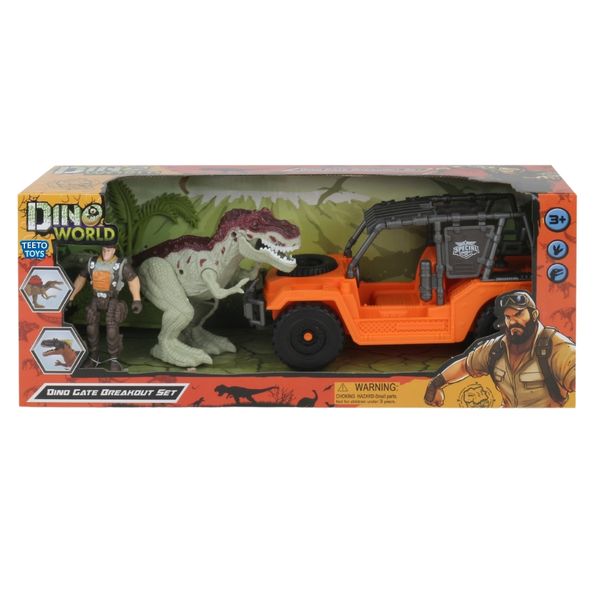 Dinosaur Offroad Toy Truck Playset - Toy Figurines - Toys for Boys