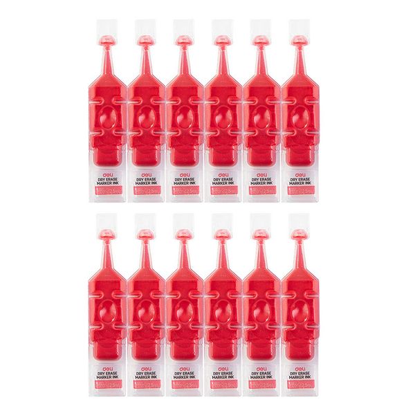 12 Bottles/Box 2.5ml Whiteboard Supplement Permanent Marker Ink