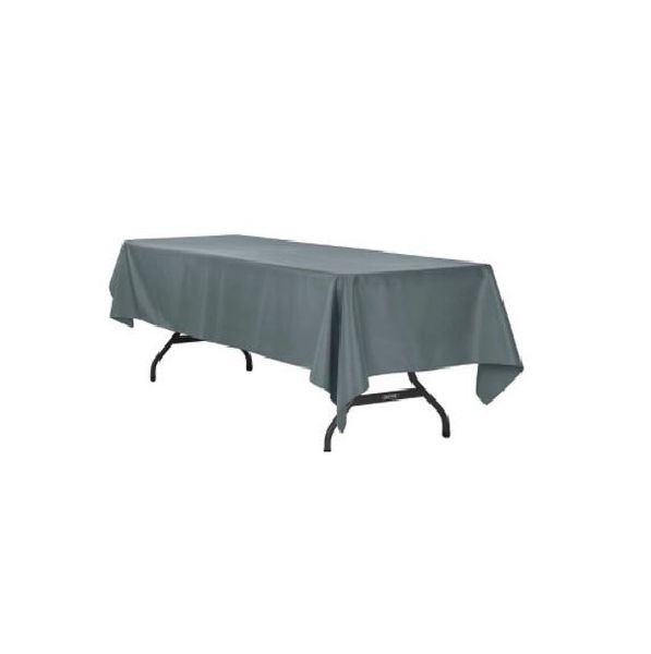 SAER 10 Seater Rectangular Short Grey Tablecloth