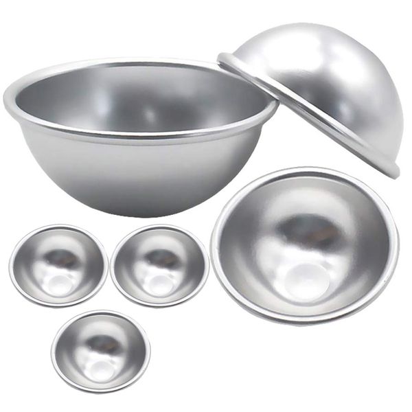 Mini Aluminum Baking DIY Hemisphere Mold - 6 Piece