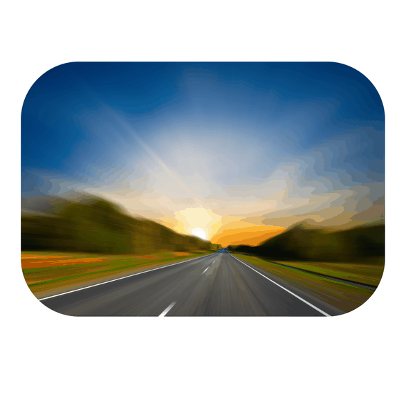 Speedy Sunset Printed Mouse Pad