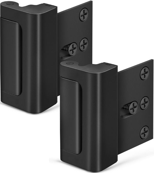 2PC Childproof Door Reinforcement Lock - High Security Flip Latch