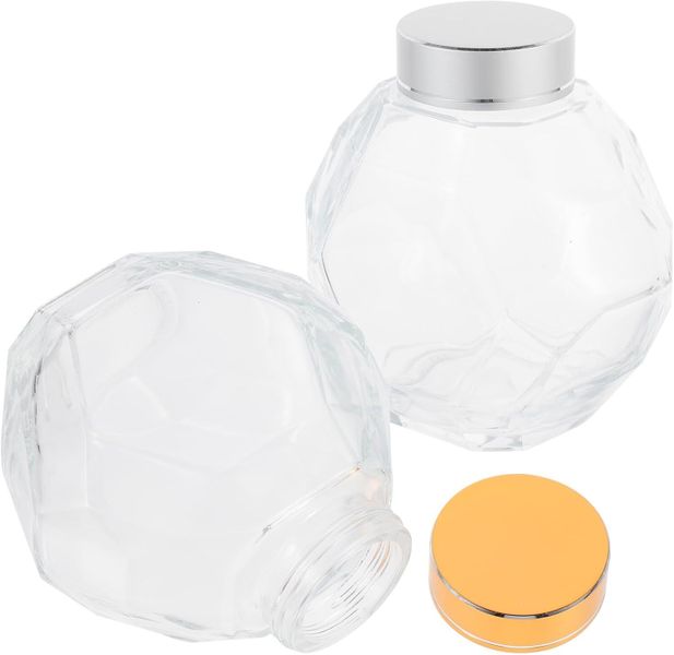 Glass Honey Jars Sealing Lids Home Kitchen Food Preservation