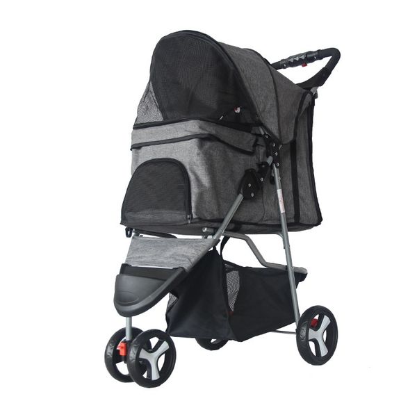 Pet Stroller Durable and Lightweight Grey