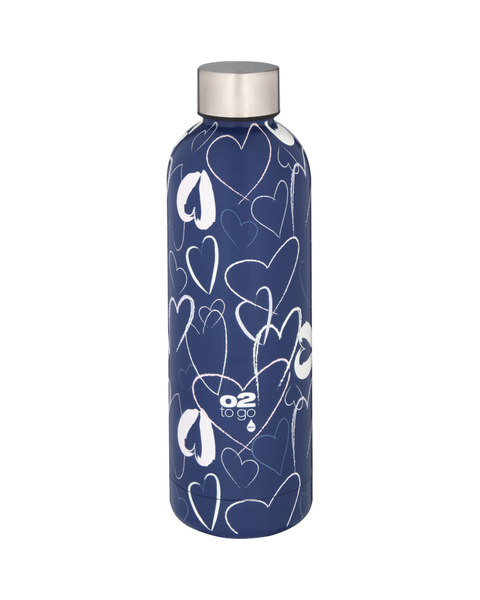 O2 Printed Stainless Steel Double Wall Bottle 500ml