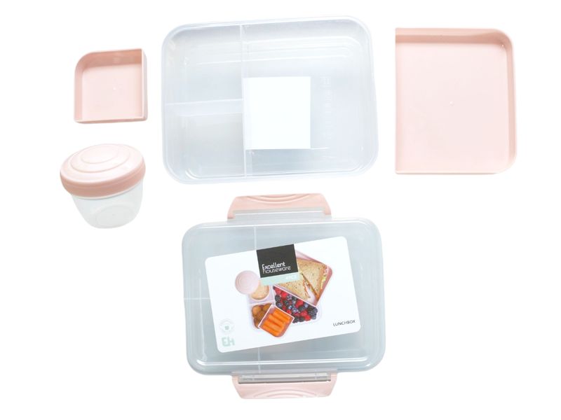 Excellent Houseware Lunch Box with Dressing Cup