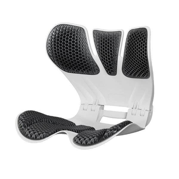 Foldable Lumbar Cushion-Ergonomic Seat Pad with Honeycomb Massage forOffice