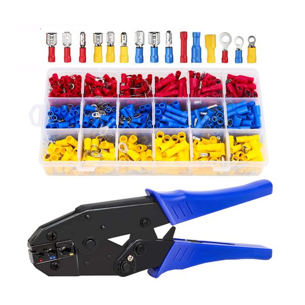 700 Piece Insulated Wire Terminals Connectors with Crimper Plier Set