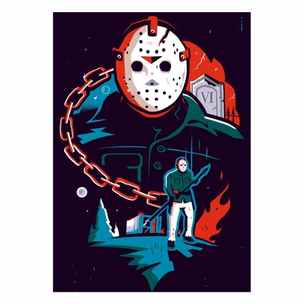 Jason 13 the Friday Black - A1 Poster
