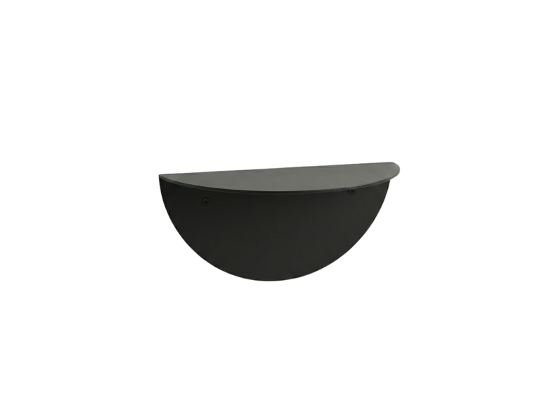 Stainless Steel Floating Shelf - Luna Float - Black - MET-AL